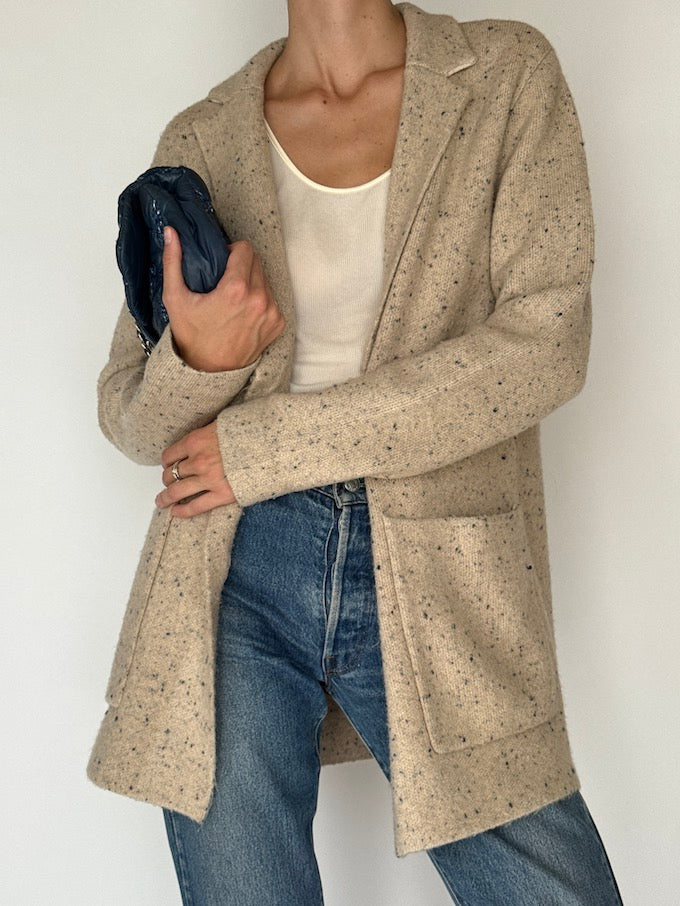 Vintage Sweater Cardigan Beige 6135