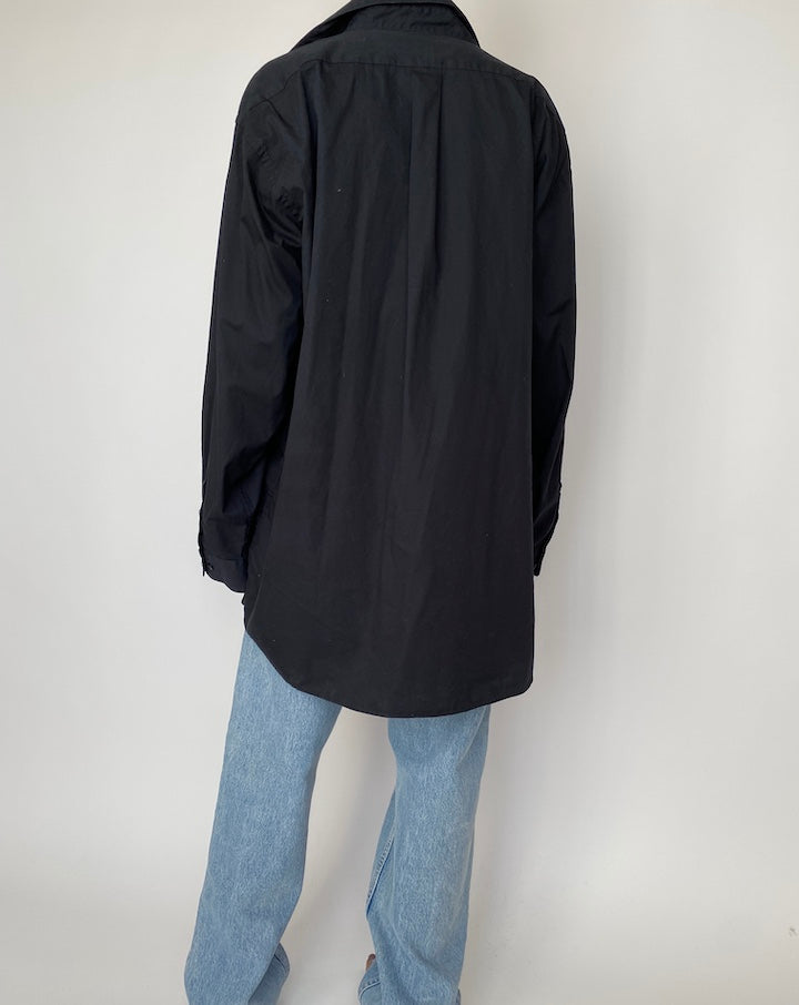 VINTAGE OVERSIZED BLACK SHIRT 2533
