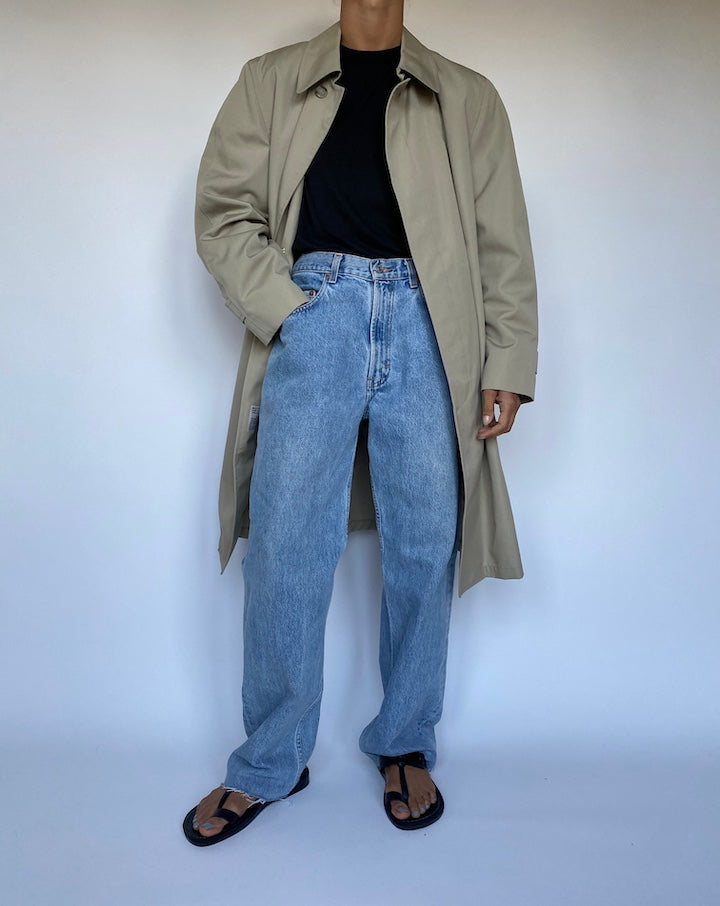 VINTAGE OVERSIZED BEIGE COAT 3033