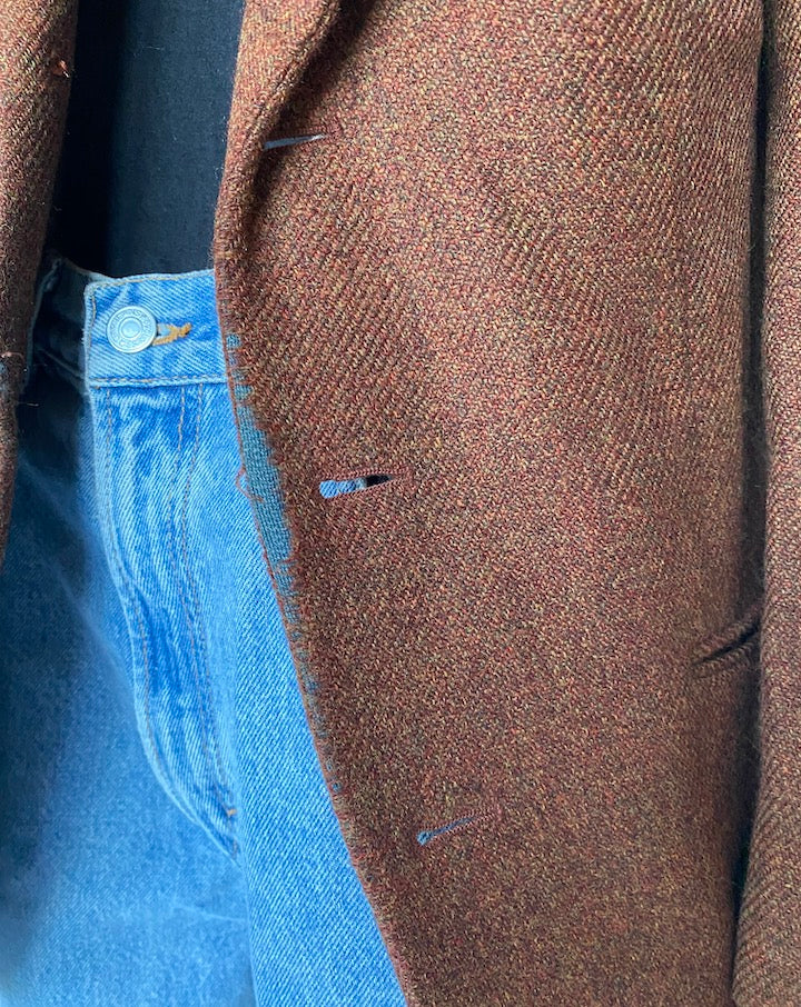 VINTAGE SINGLE BREASTED WOOL BLAZER 3035