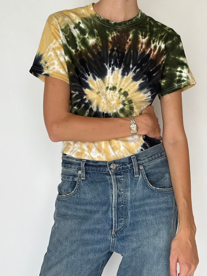 Vintage Earth Spiral Tie-Dye Tee 6365