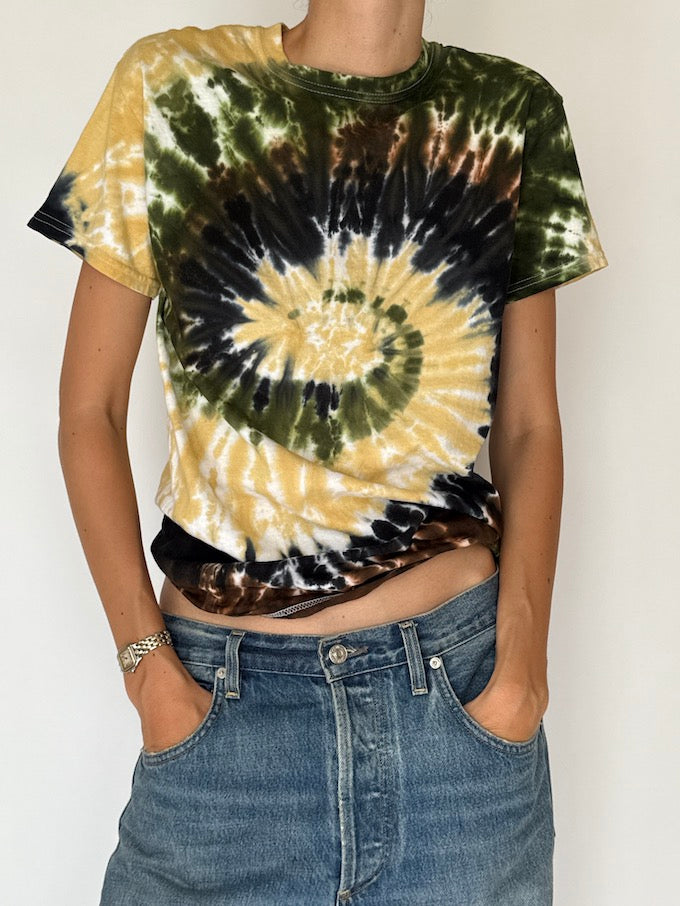 Vintage Earth Spiral Tie-Dye Tee 6365