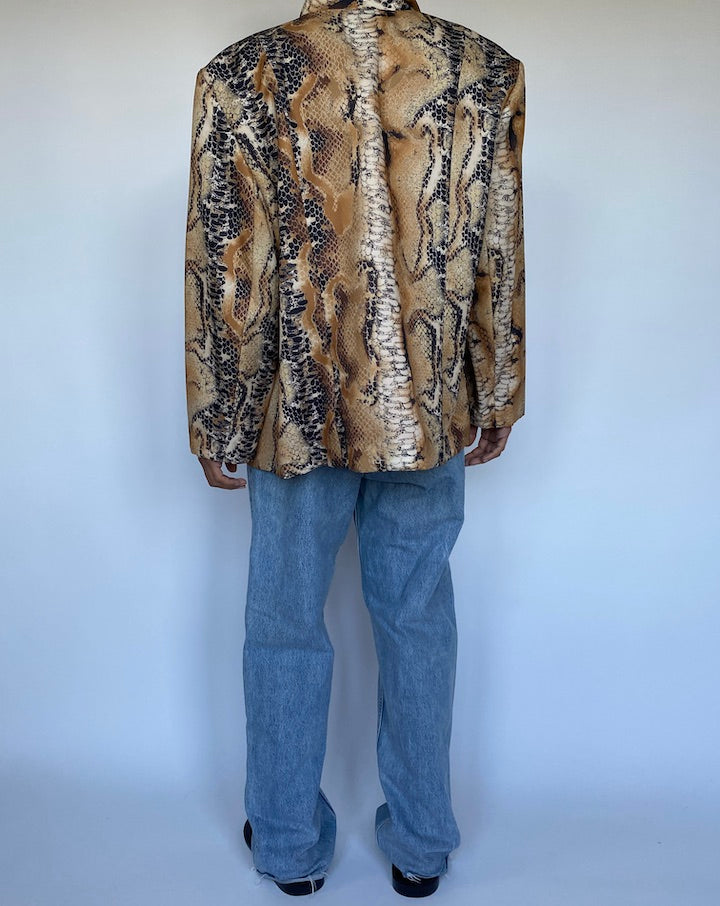 VINTAGE ANIMAL PRINTED JACKET 3042