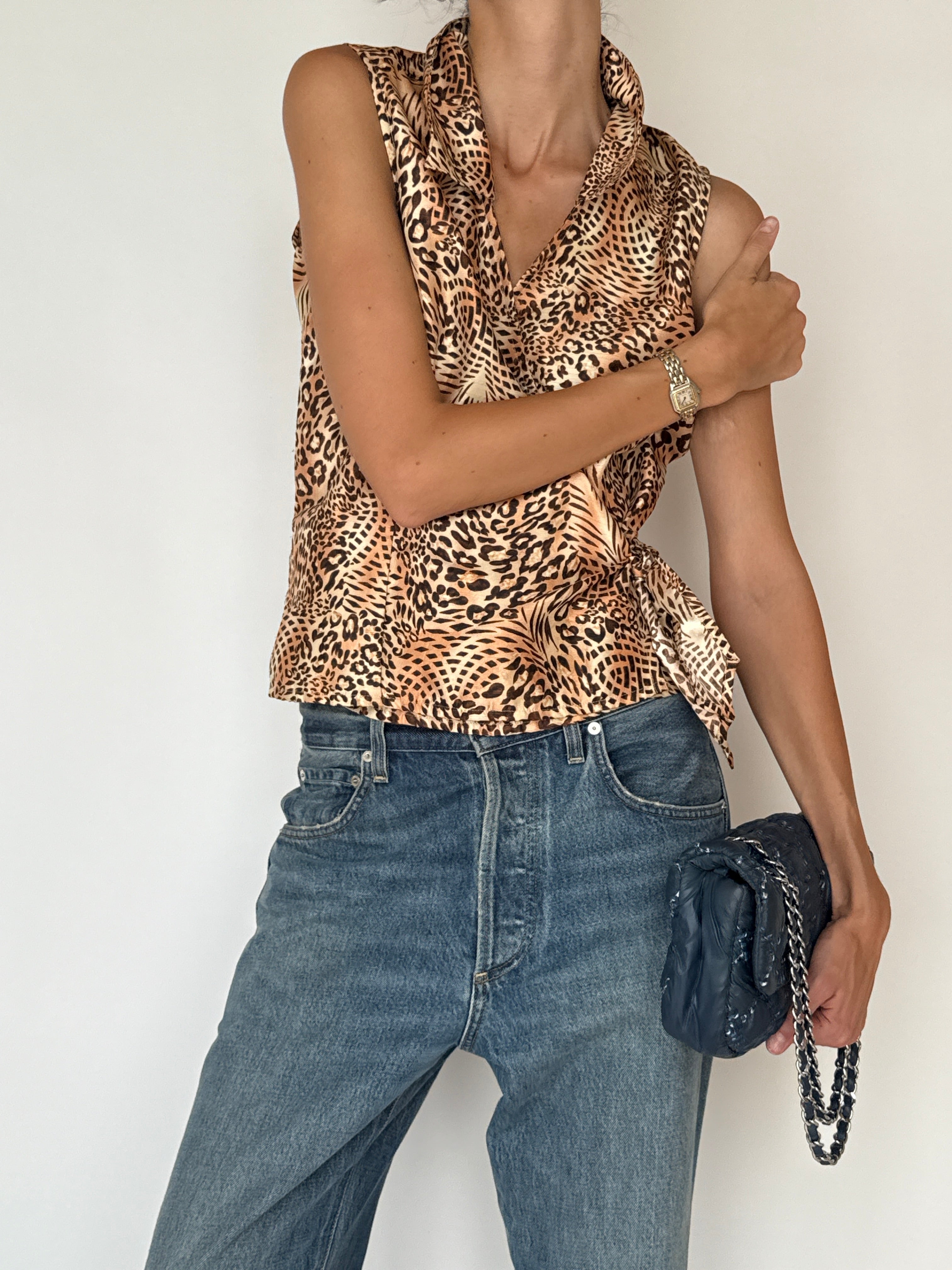 Vintage Animal Printed Tank 3402