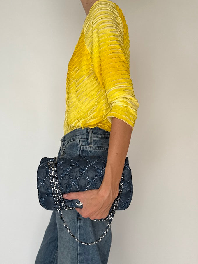 Vintage Textured Yellow Top 3546