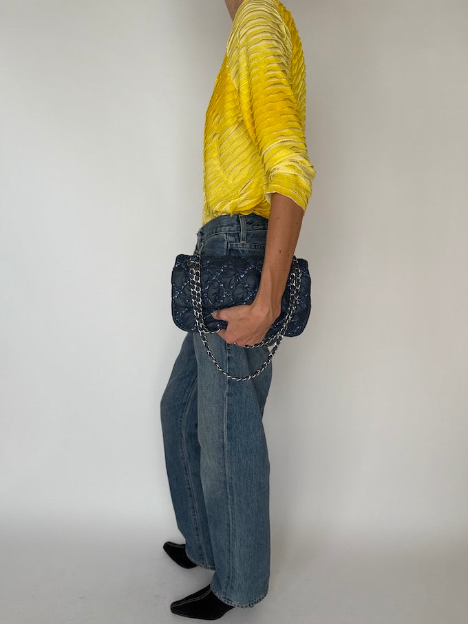 Vintage Textured Yellow Top 3546