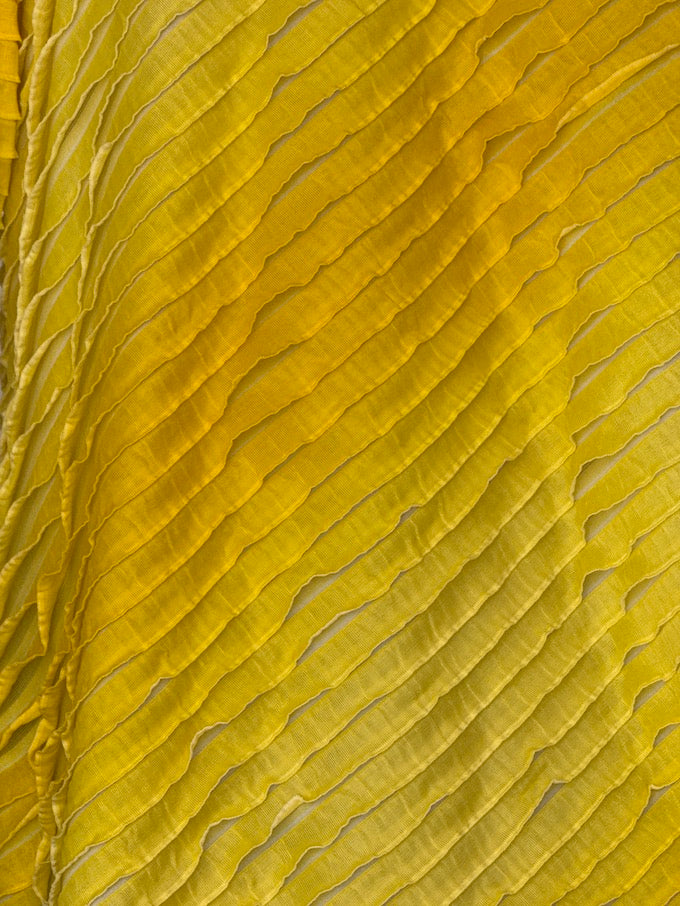 Vintage Textured Yellow Top 3546