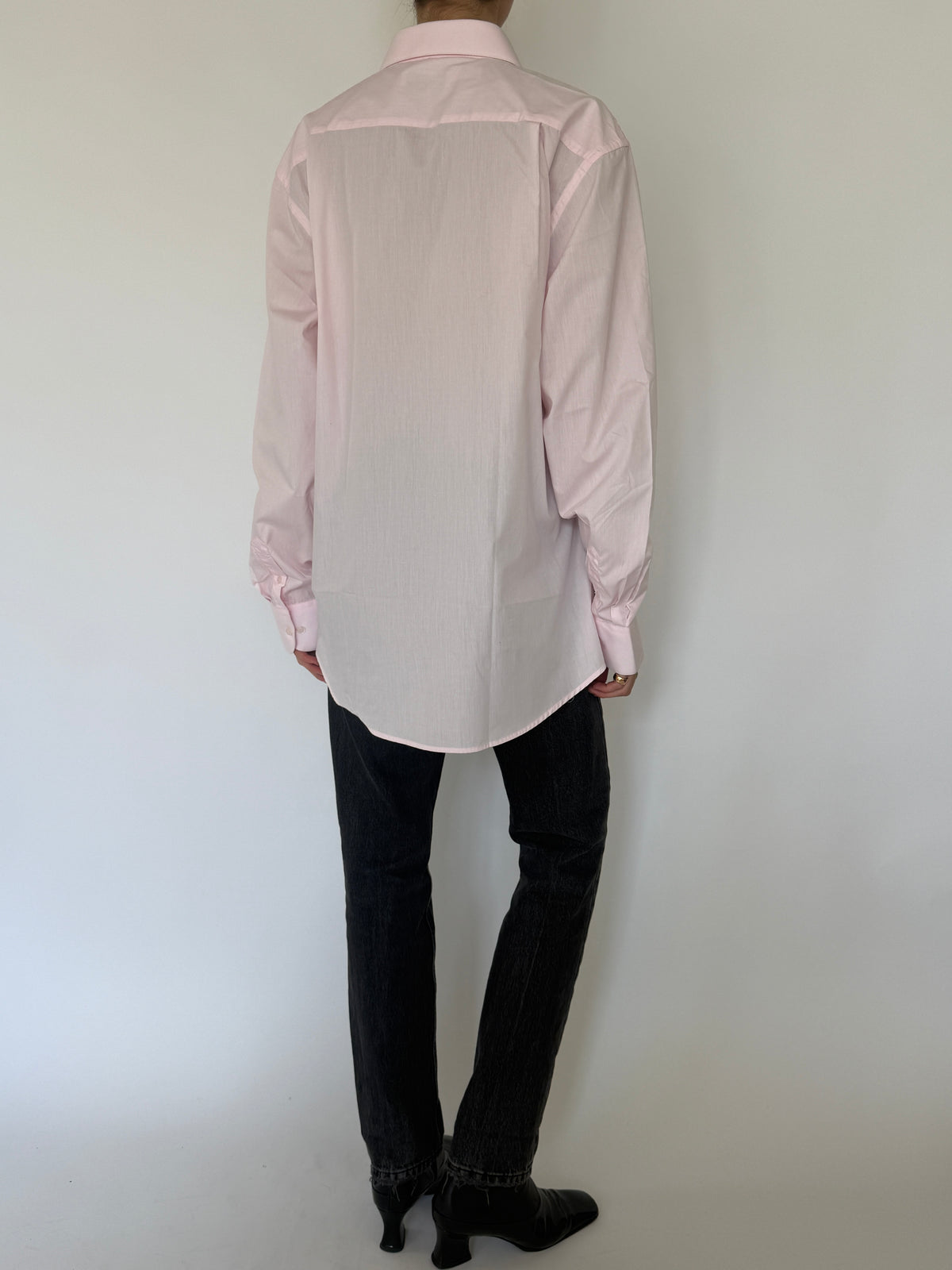 Vintage Light Pink Button-Up Shirt 8462