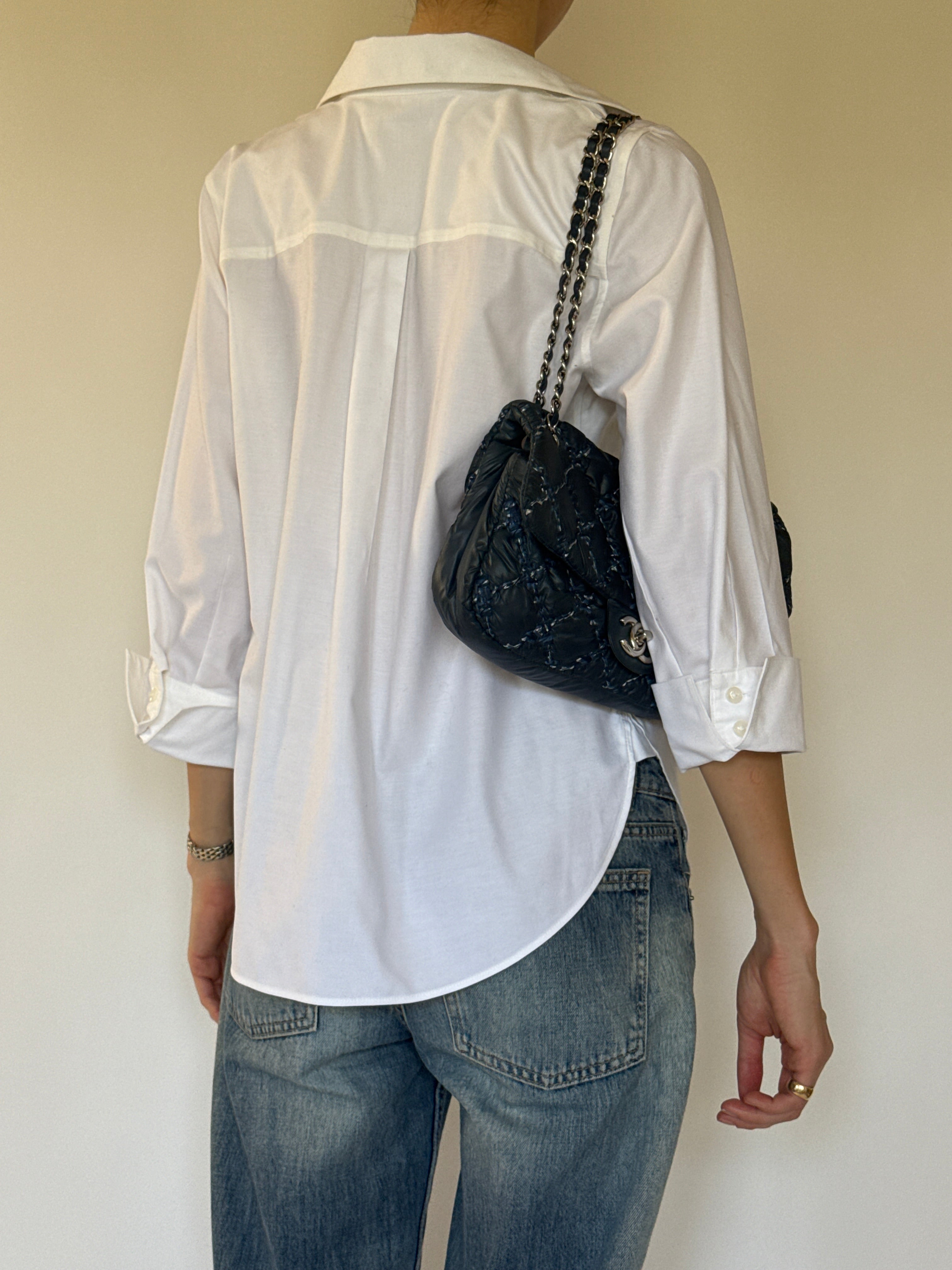 Vintage floral shirt back view