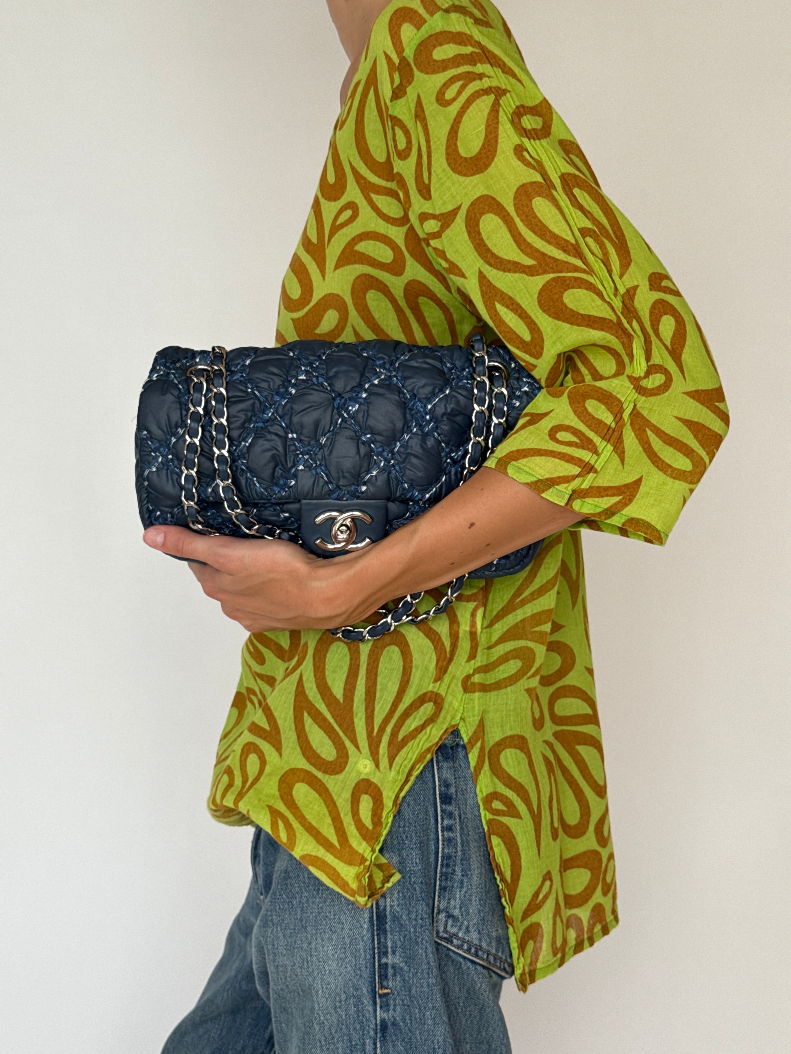 Vintage Light Weight Green and Brown Top 2071