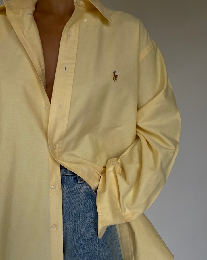 VINTAGE OVERSIZED YELLOW RALPH LAUREN SHIRT 1743