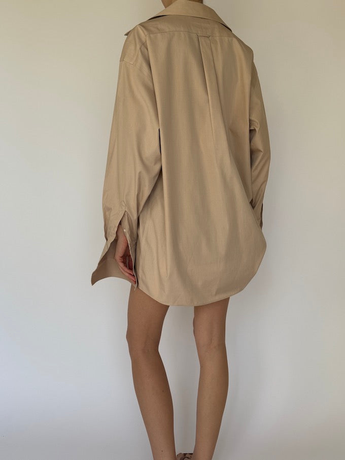 Vintage oversized shirt beige 6112