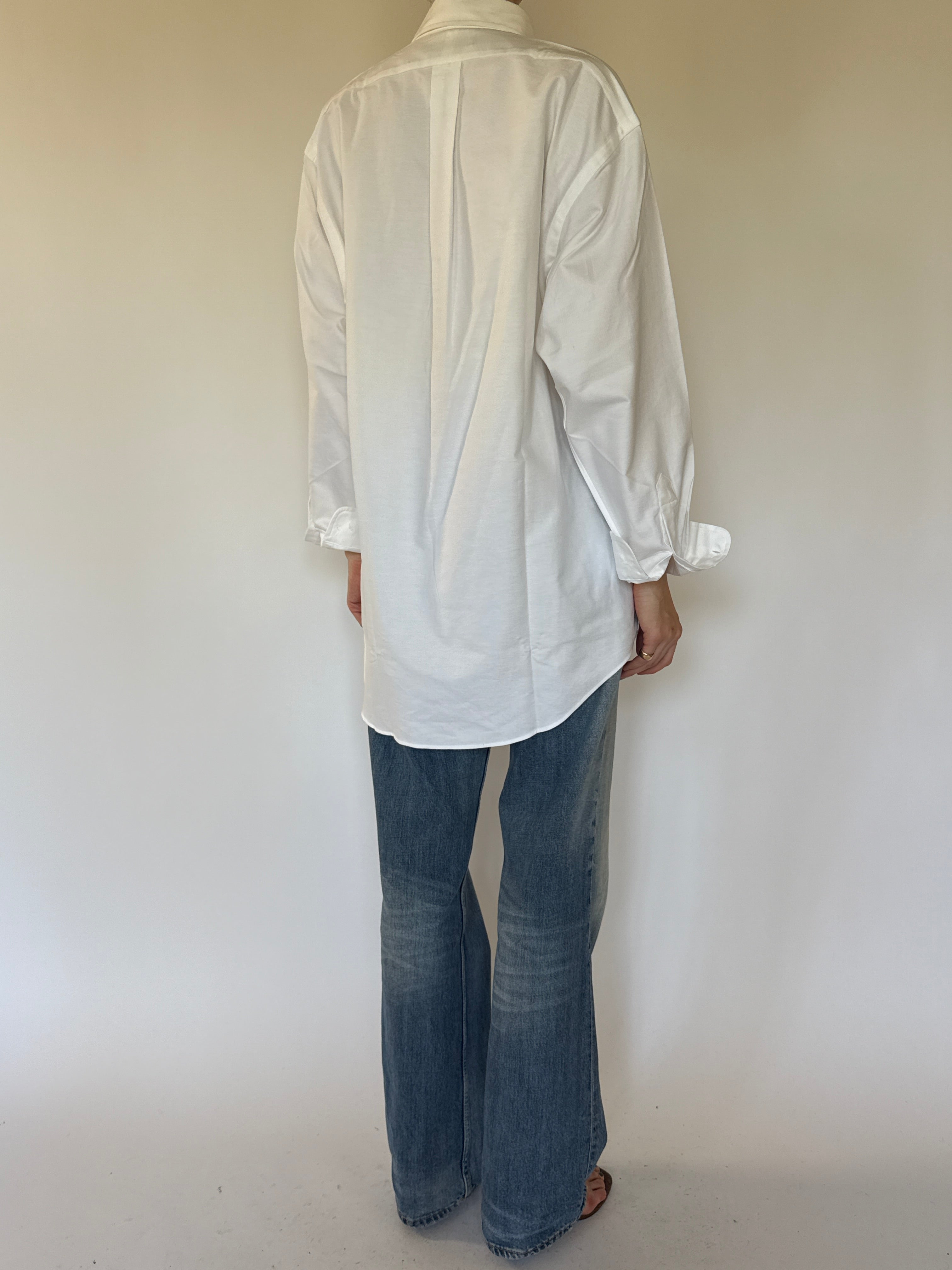 Vintage Ralph Lauren white shirt back view