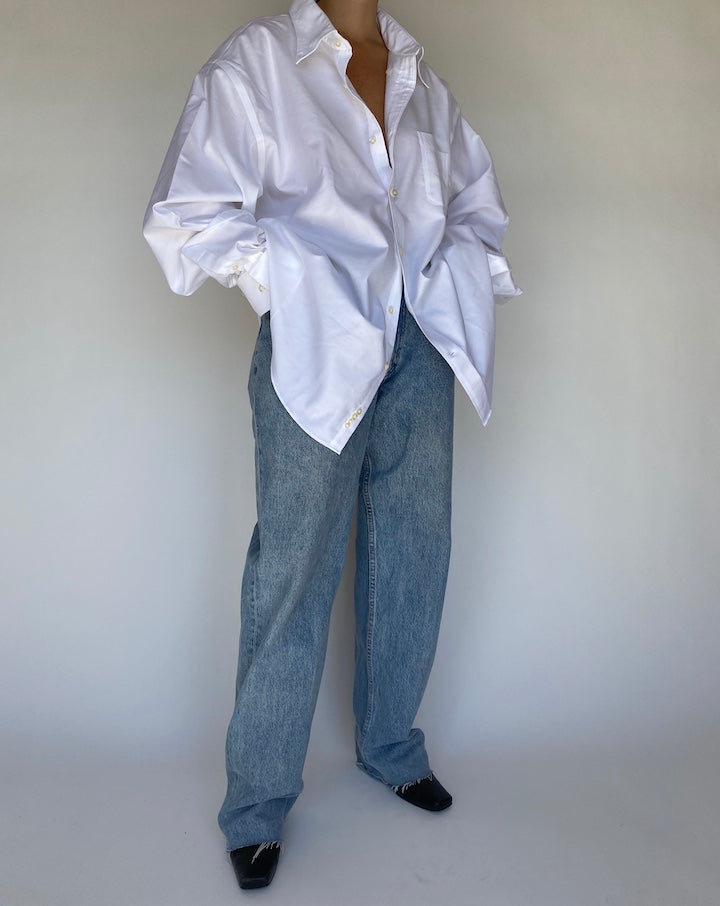 VINTAGE WHITE COTTON SHIRT 1115