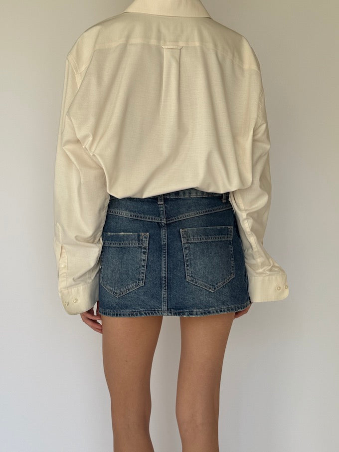 Vintage Oversized Shirt cream 6115
