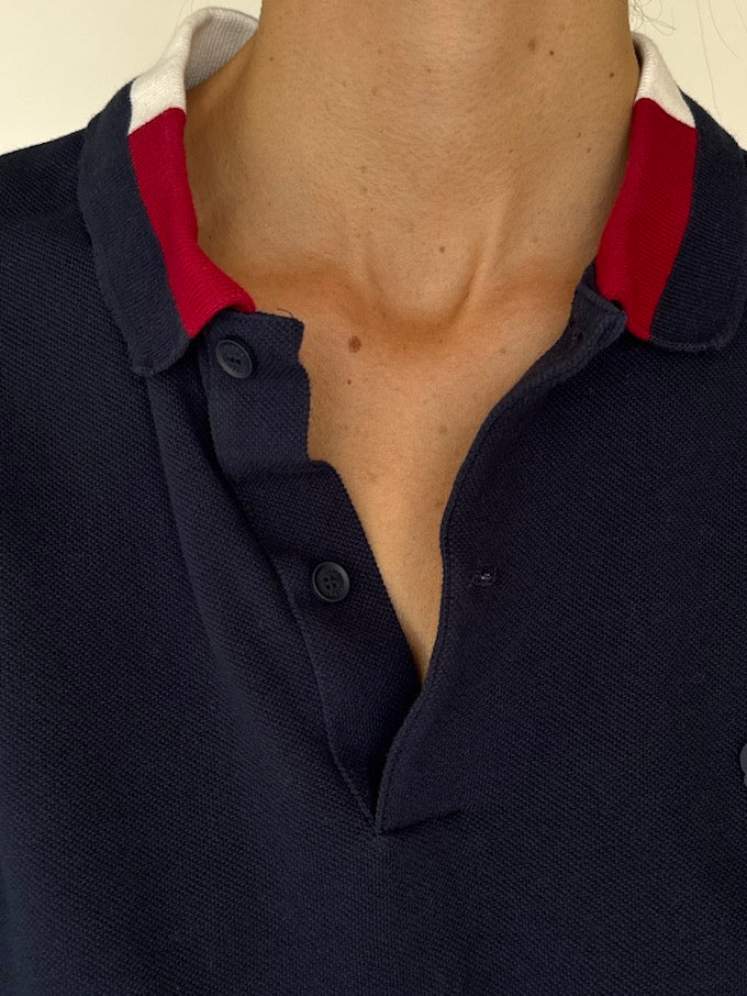 Vintage Lacoste Short-Sleeve Polo Shirt Navy Blue 5925