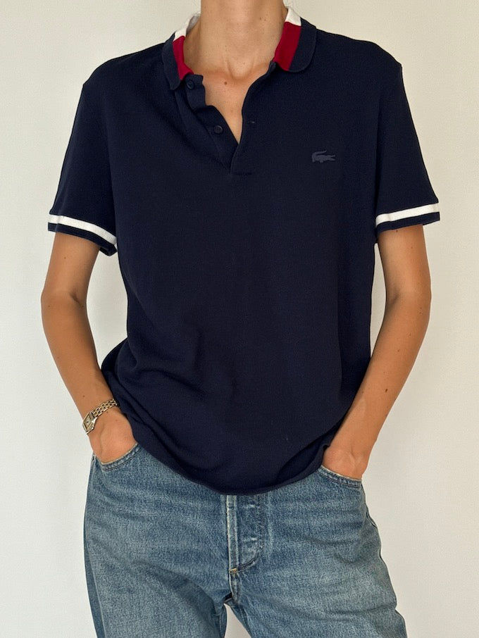 Vintage Lacoste Short-Sleeve Polo Shirt Navy Blue 5925