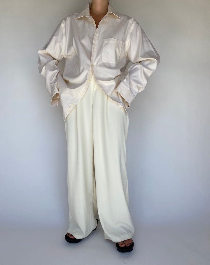 VINTAGE OFF-WHITE OVERSIZED SHIRT 1117