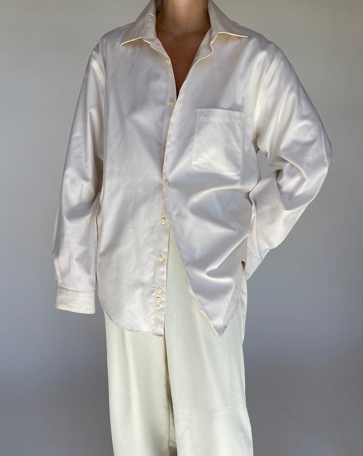 VINTAGE OFF-WHITE OVERSIZED SHIRT 1117