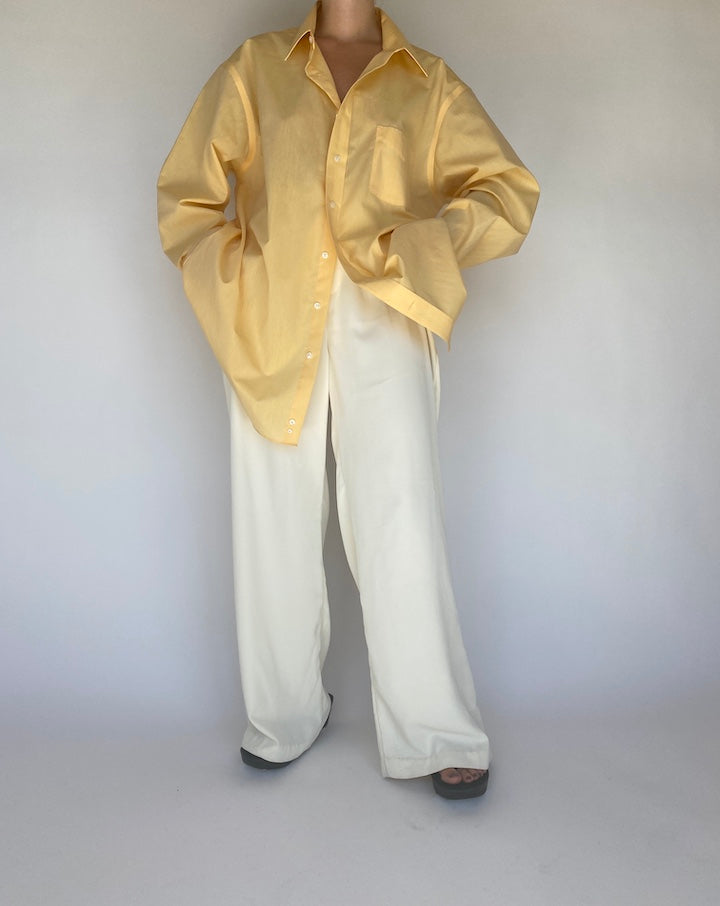 VINTAGE OVERSIZED YELLOW SHIRT 1119