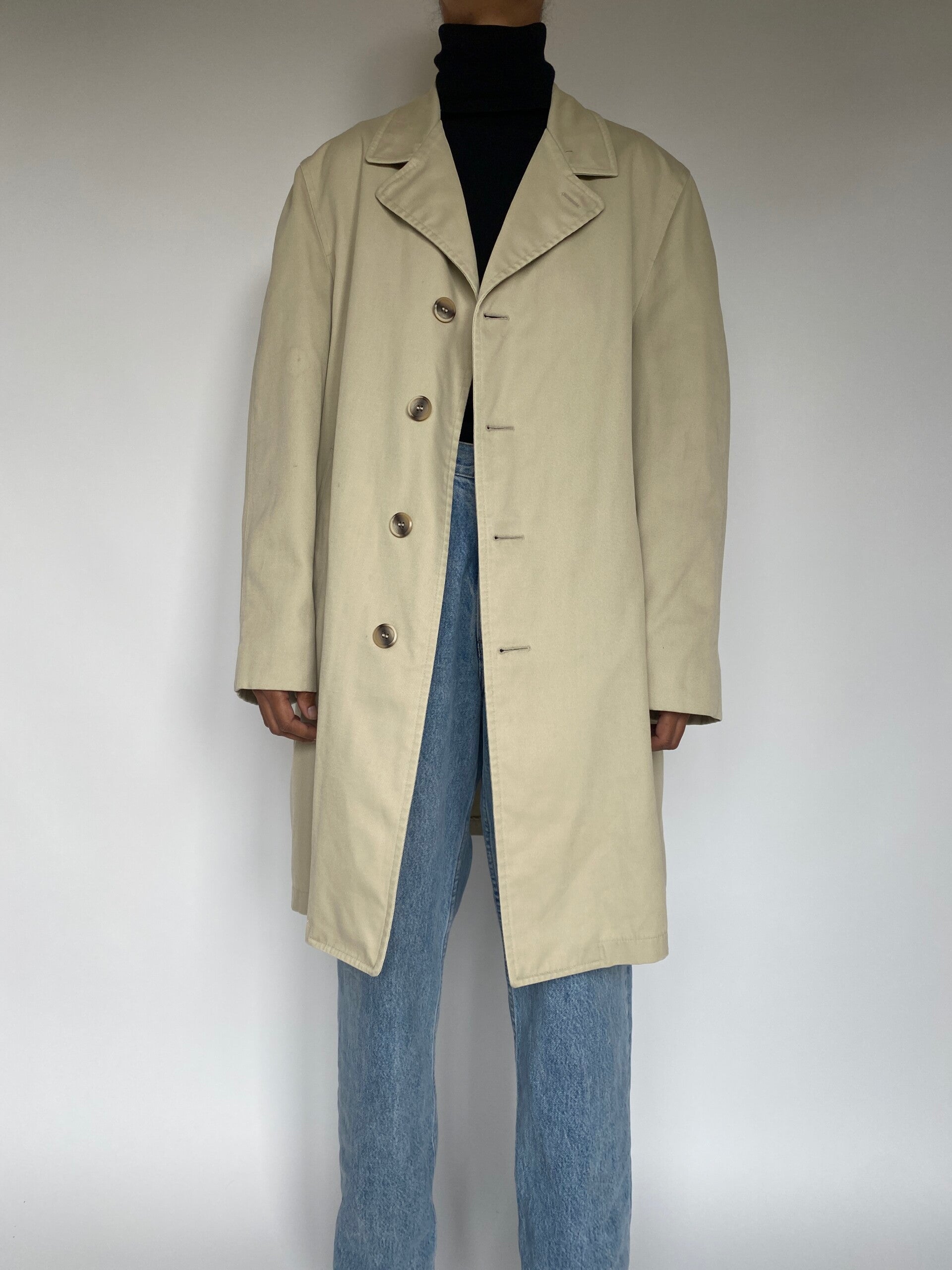 VINTAGE OVERSIZED BEIGE COAT 1754