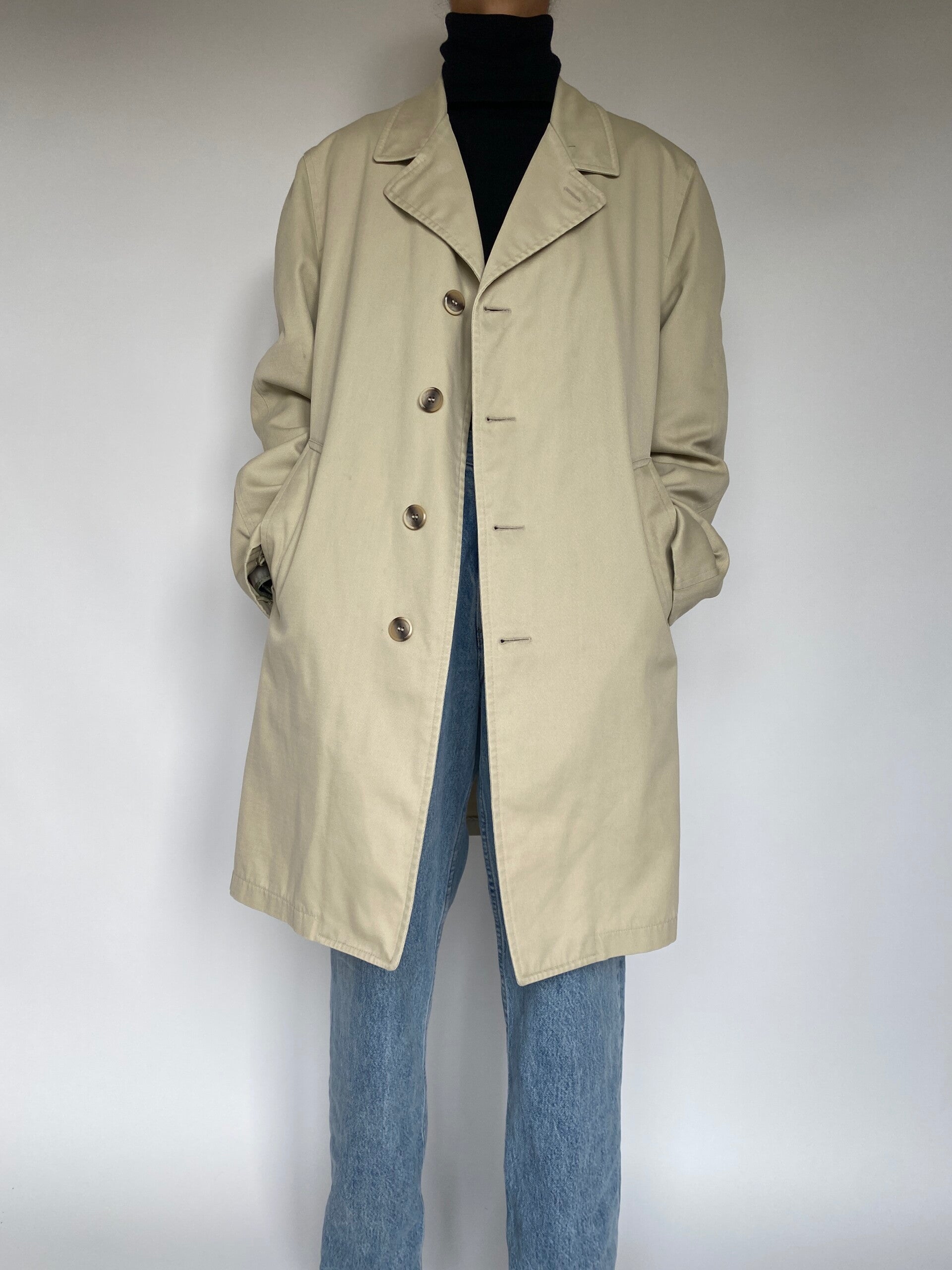 VINTAGE OVERSIZED BEIGE COAT 1754