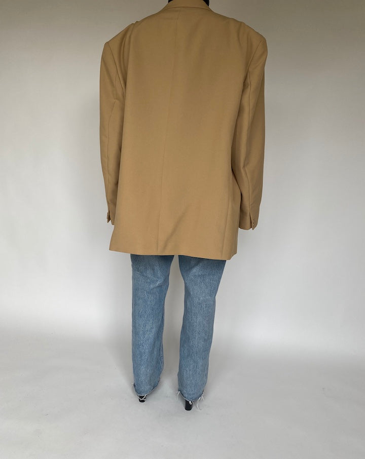 VINTAGE OVERSIZED BEIGE BLAZER 1759