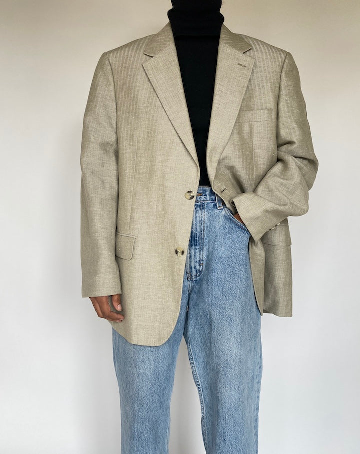 VINTAGE OVERSIZED BEIGE BLAZER 1760