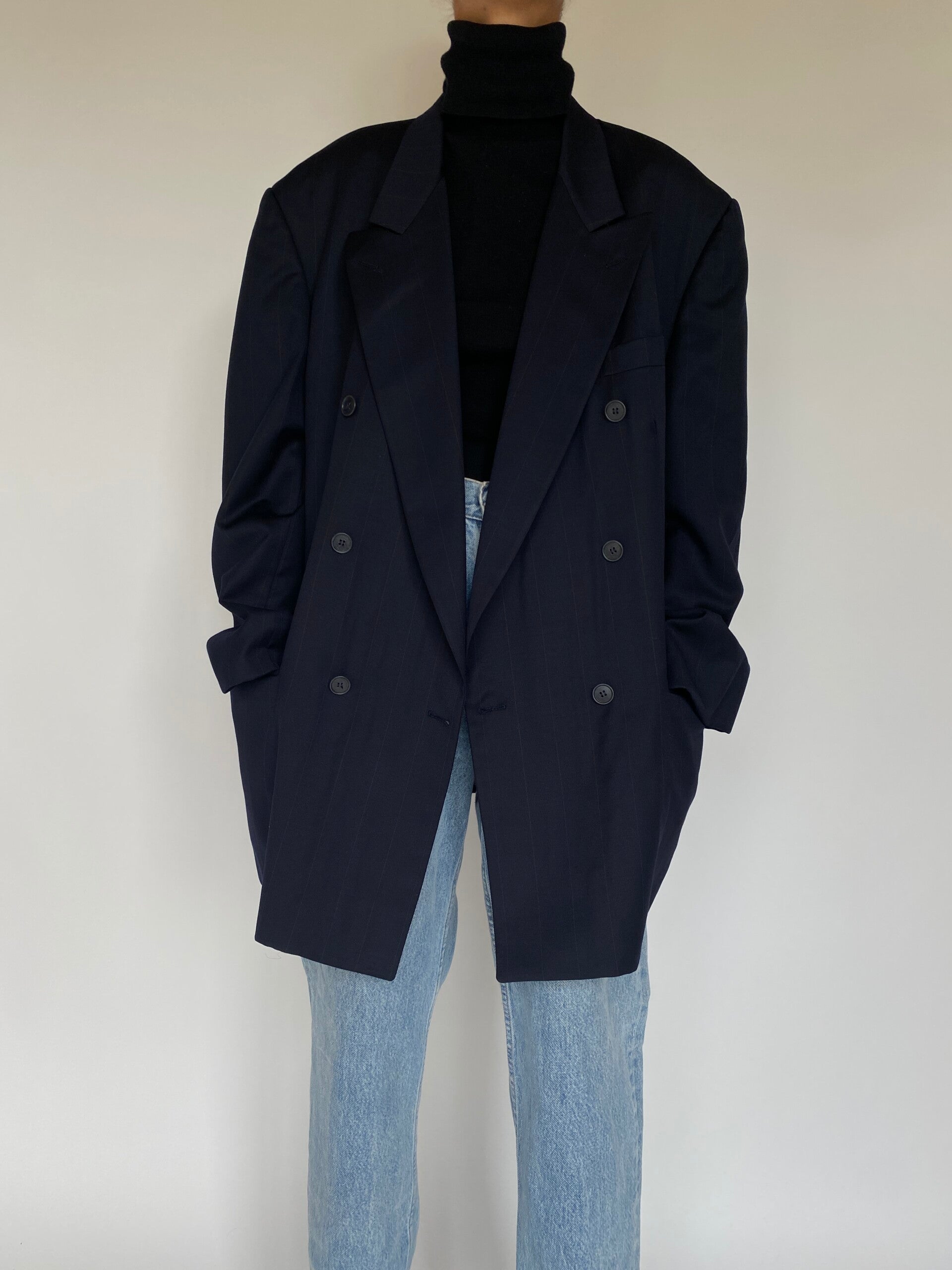 VINTAGE OVERSIZED DOUBLE BREASTED BLAZER 1763