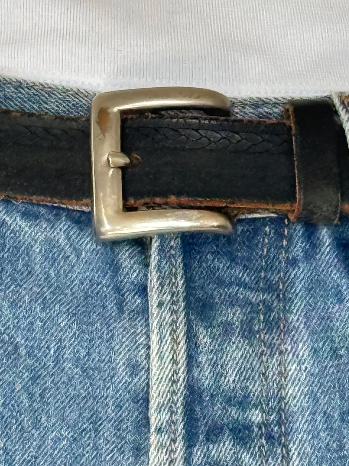 Vintage Western-Inspired Leather Belt 8483