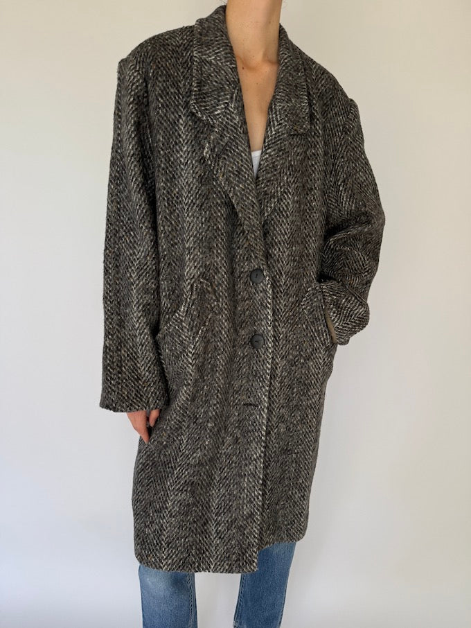 Vintage Herringbone Coat 6080