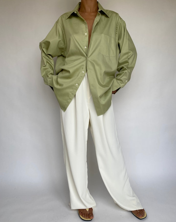 VINTAGE OVERSIZED GREEN SHIRT 754