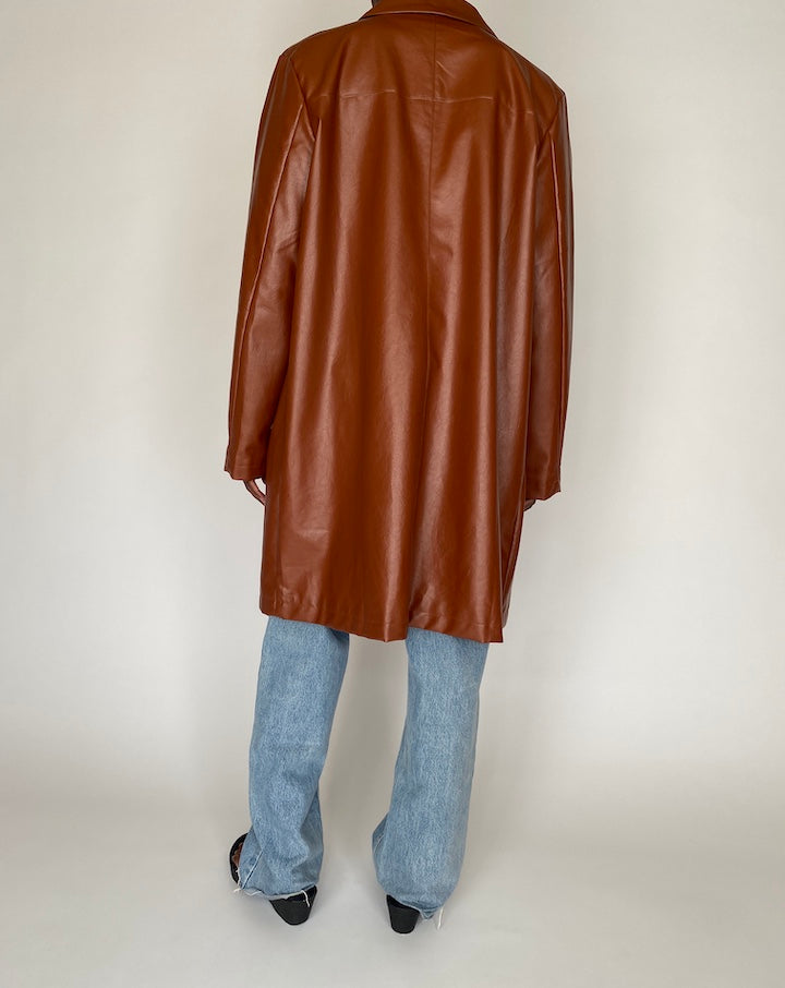 VINTAGE FAUX LEATHER JACKET 3037