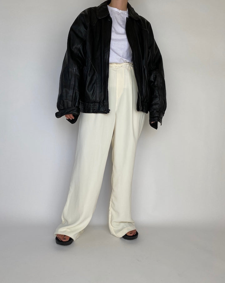 VINTAGE BLACK LEATHER JACKET 1127