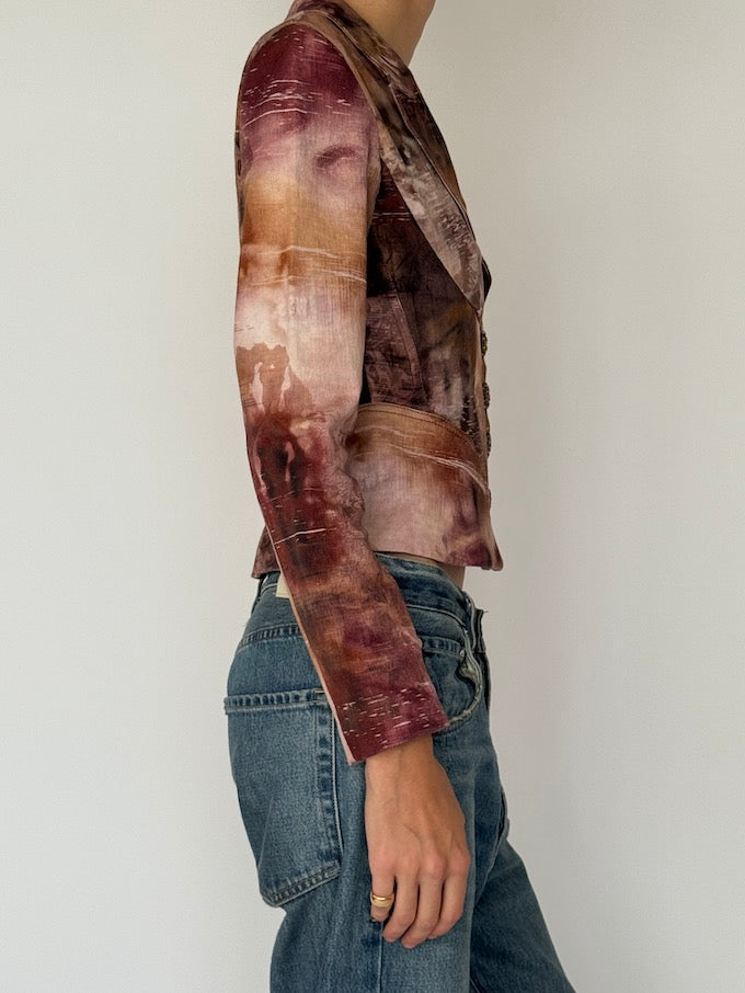 Vintage Artistic Abstract Blazer 6541