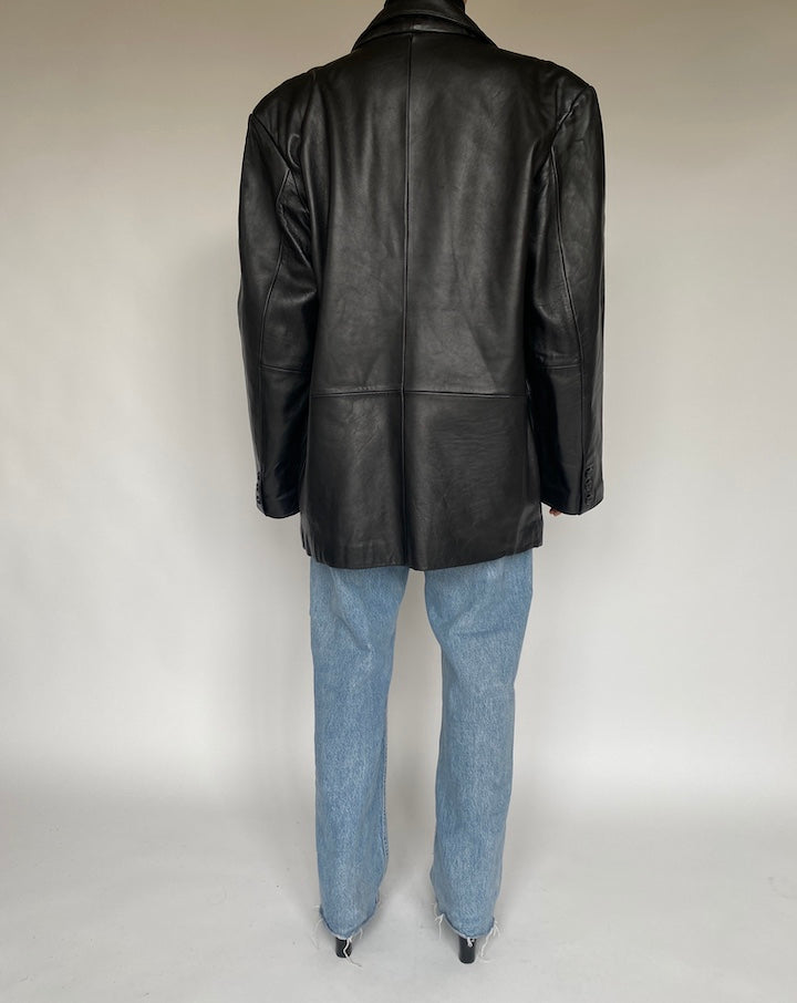 VINTAGE BLACK LEATHER JACKET 1773