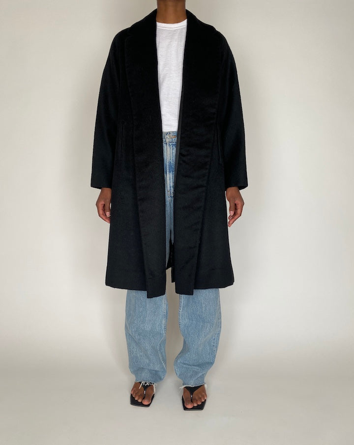 VINTAGE BLACK LONG COAT 1432