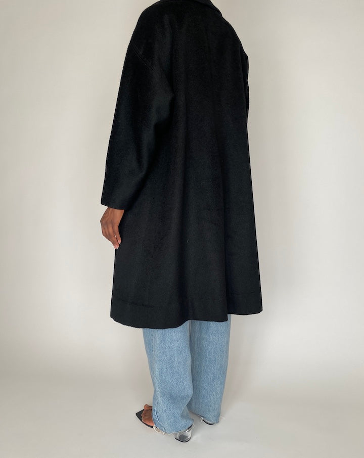 VINTAGE BLACK LONG COAT 1432