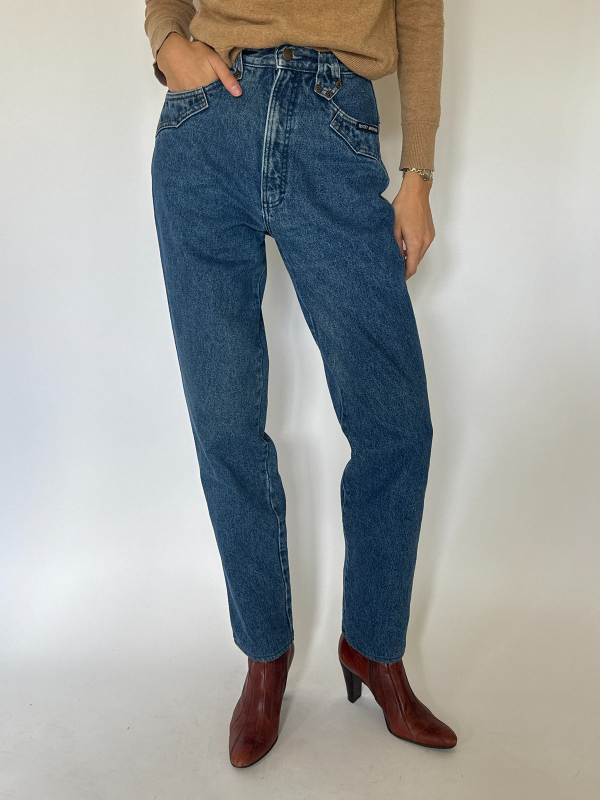 Vintage Rocky Mountain high waisted blue jeans 5207