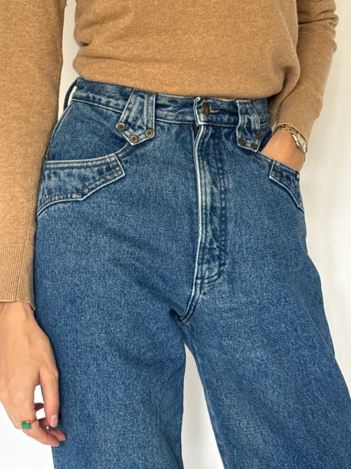 Vintage Rocky Mountain high waisted blue jeans 5214