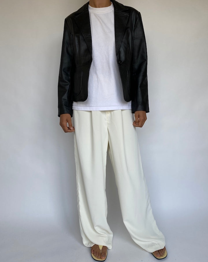 VINTAGE BLACK LEATHER JACKET 765