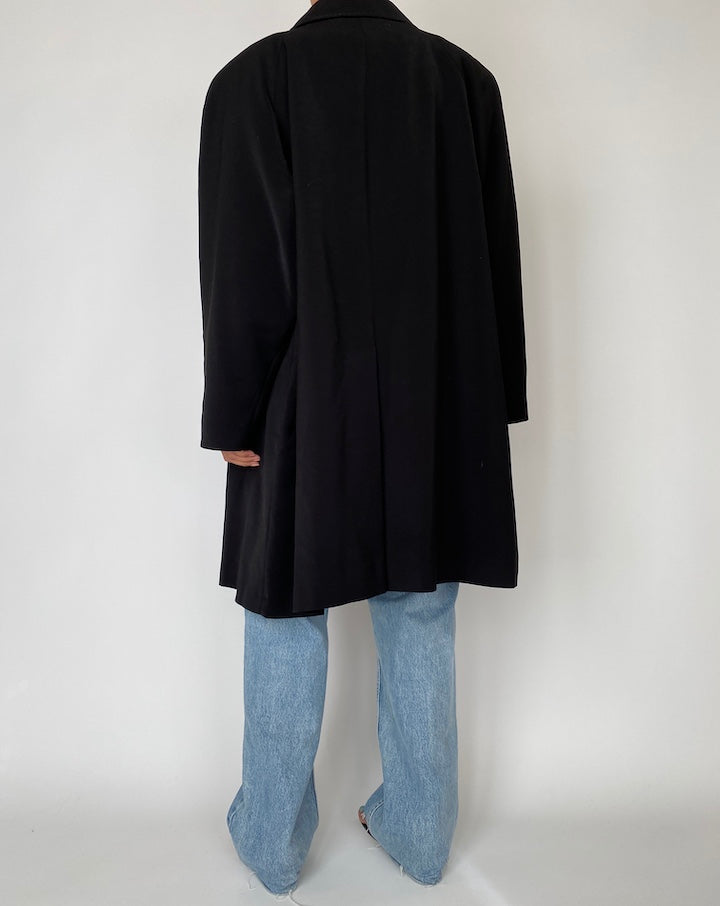 VINTAGE BLACK LONG COAT 2539