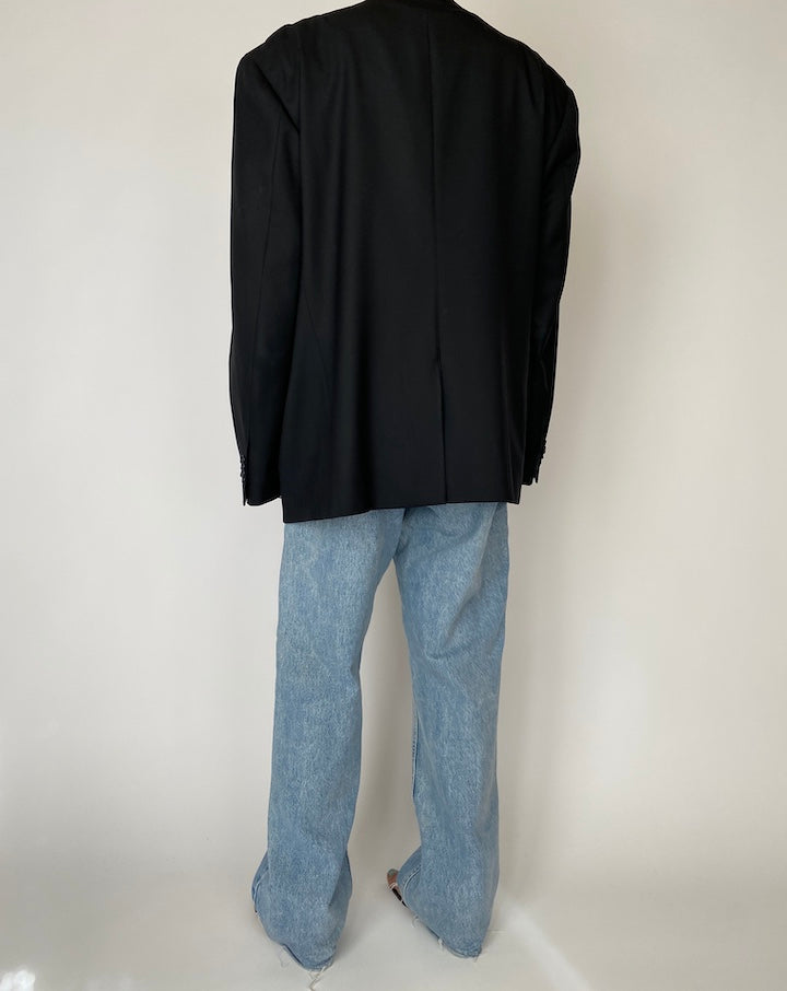 VINTAGE BLACK BLAZER 2544