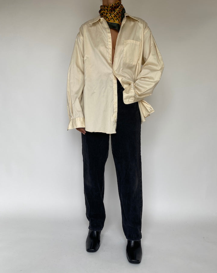VINTAGE CREAM OVERSIZED SHIRT 1787