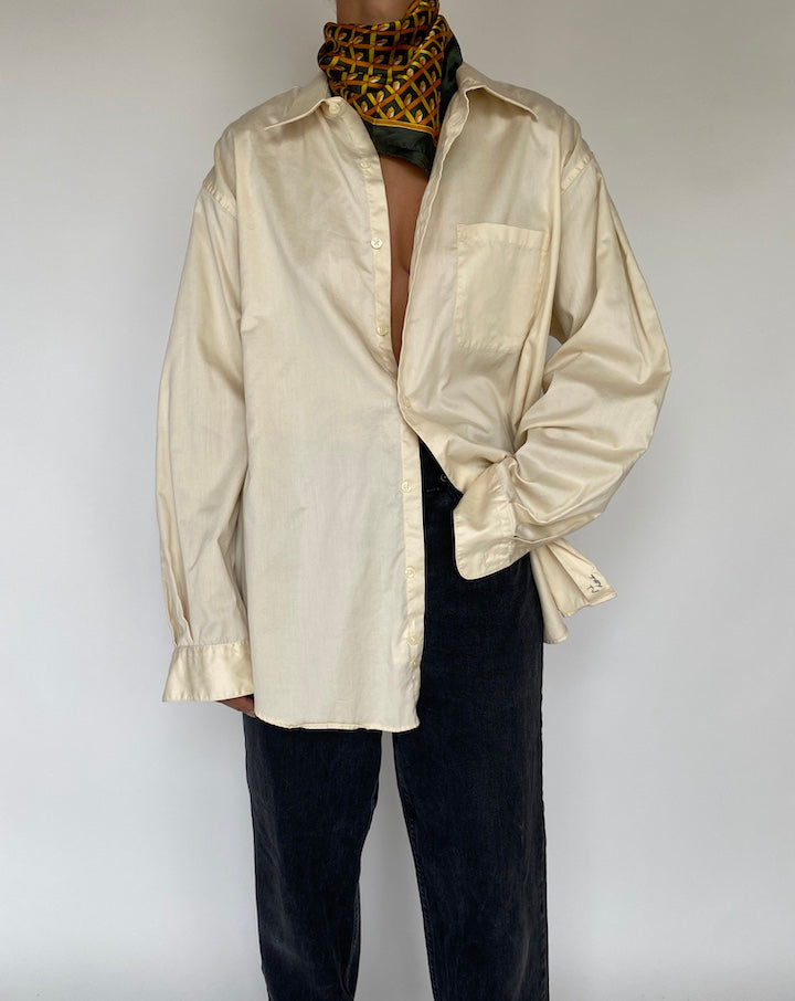 VINTAGE CREAM OVERSIZED SHIRT 1787