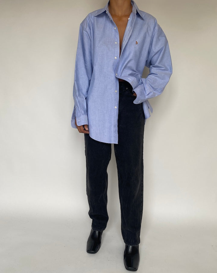 VINTAGE OVERSIZED BLUE RALPH LAUREN SHIRT 1788