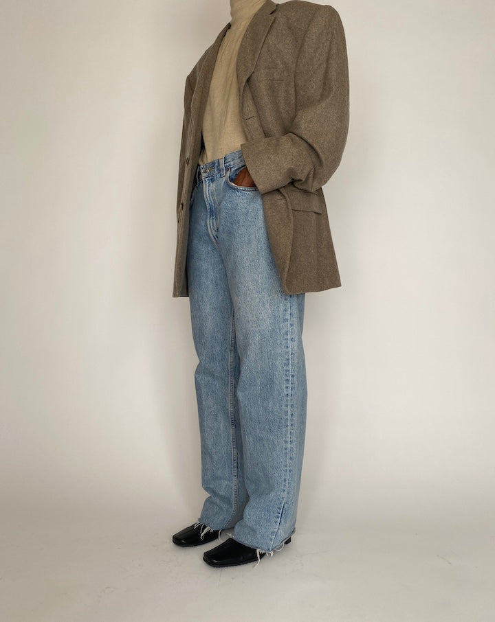 VINTAGE OATMEAL OSCAR DE LA RENTA BLAZER 4004