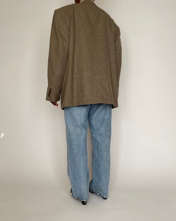 VINTAGE OATMEAL OSCAR DE LA RENTA BLAZER 4004