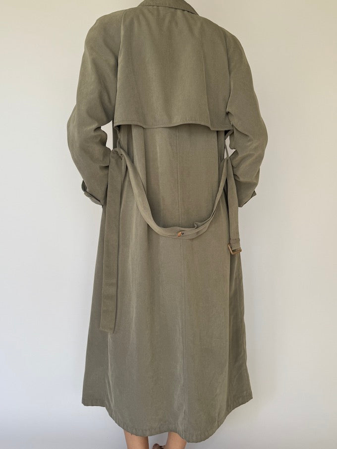 Vintage Trench Coat Sage 6129