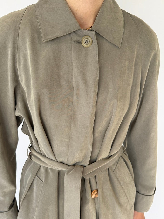 Vintage Trench Coat Sage 6129